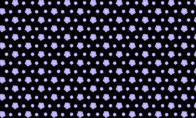 Floral Pattern On Dark Background