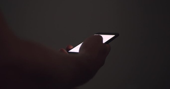 Man on Phone Texting, Social Media, Typing, Scrolling Cell Phone Smartphone