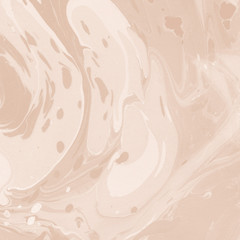 Orange marble ink paper textures on white background. Chaotic abstract organic design.