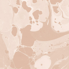 Orange marble ink paper textures on white background. Chaotic abstract organic design.