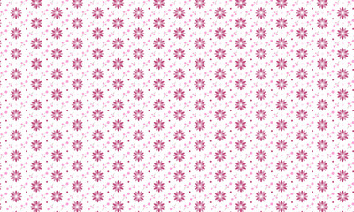Pink Sanvitalia Flower Pattern Background