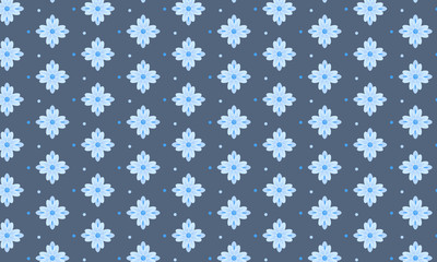 Blue Nierembergia Flower Pattern Background