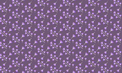 Purple Polyanthus Flower Pattern Background