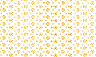 Yellow Cyclamen Flower Pattern Background