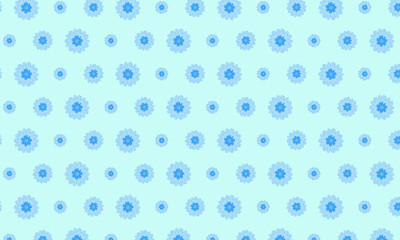 Blue Bachelor Button Flower Pattern Background