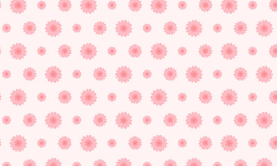 Pink Bachelor Button Flower Pattern Background