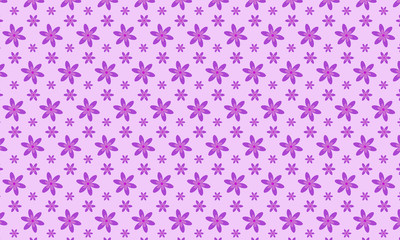Pink Background and Purple Mirabilis Flower Pattern Background