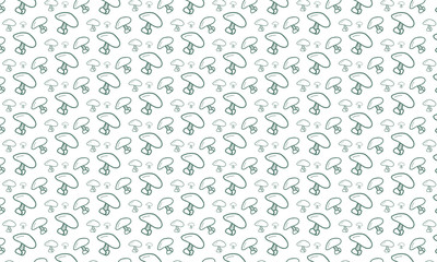 Clean Green Mushroom and Stone Pattern Background