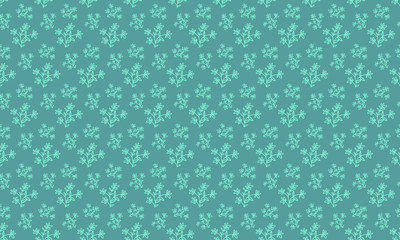 Dark Green Background and Multi Branch Ivy Leaves Pattern Background