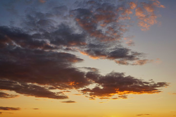 Fototapeta premium Beautiful sky with clouds background, Sky with clouds weather nature cloud blue.