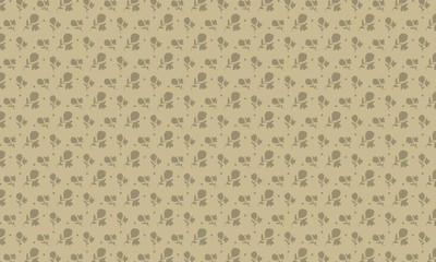Brown Background Line Lisianthus Flower Pattern Background