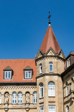 Detail of library in Osnabruck, Germany