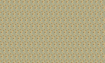Light Bronze Yellow Peony Flower Pattern Background