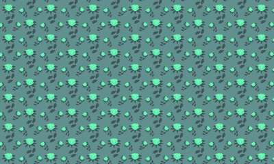 Light Green African Daisy Flower Pattern Background