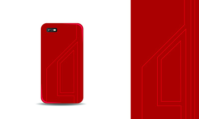 abstract phone case design vector background