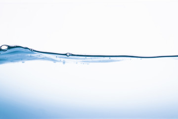 Water wave splash isolated on white background.