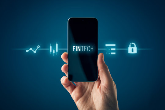 Fintech And Financial Technology On Smart Phone