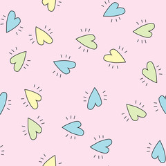 seamless pattern with green leaves