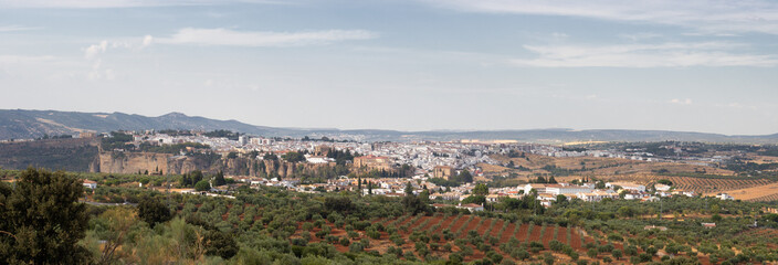 Panoramic view of Ronda, in the province of Malaga