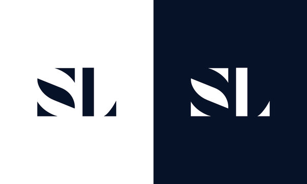 Abstract letter SL logo. This logo icon incorporate with abstract shape in the creative way.