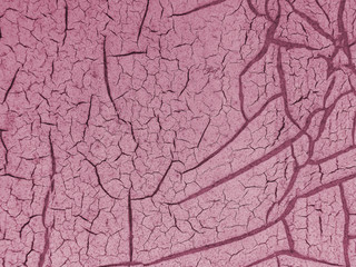 Cracked paint on wooden background, texture. Vintage wallpaper