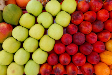 Detail of  fruit stall at the open air market