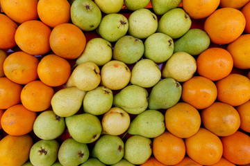 Detail of  fruit stall at the open air market