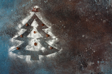 Christmas Tree from flour