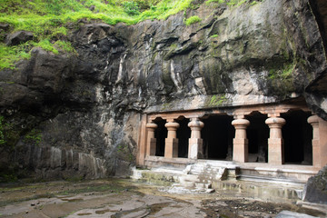 Elephanta Caves are a UNESCO World Heritage Site near Mumbai Harbor and a collection of cave temples predominantly dedicated to the Hindu god Shiva