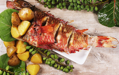 fried fish, Dominican food