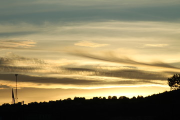 Fototapeta premium Golden Sunset in the Western U.S.