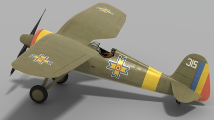 Polski myśliwiec PZL P-11c w barwach Rumunii © aRTI01