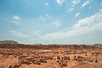 Goblin Valley landscape with hoodoos