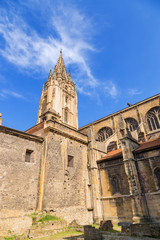 Fototapeta na wymiar Oviedo, Spain. Cathedral (Santa Basílica Catedral de San Salvador), 1388 - 1539