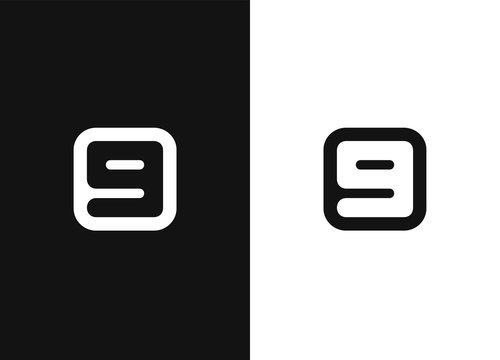 Number 9 logo icon in square rounded shape