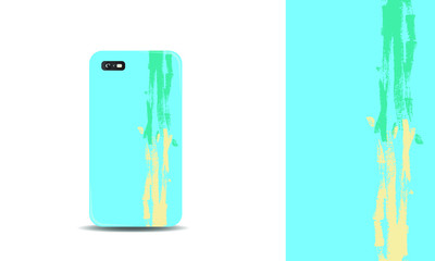 abstract phone case vector design background template