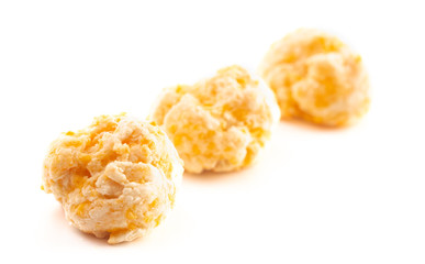 Cheese Biscuit Isolated on a White Background