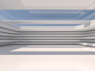 Abstract modern architecture background. 3D