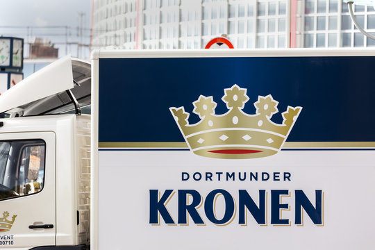 dortmund, North Rhine-Westphalia/germany - 22 10 18: dortmunder kronen beer sign in dortmund germany