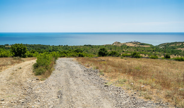 Natural landscape. Cape Emine. The Bulgarian Black Sea Coast.