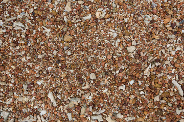 mixture of color of gravel texture