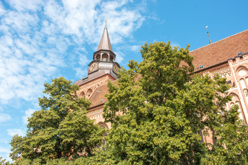 Fototapeta premium Parish Church of St. Mary (Pfarrkirche St. Marien) Güstrow Mecklenburg Western Pomerania Germany