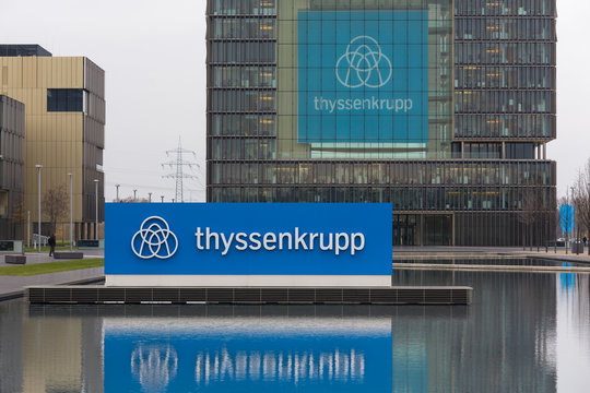 essen, North Rhine-Westphalia/germany - 22 11 18: thyssenkrupp quartier headquarters in essen germany