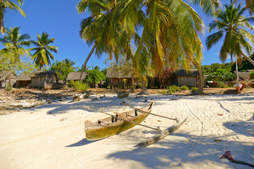 Malagasy traditional boat, Nosy Be island, Madagascar