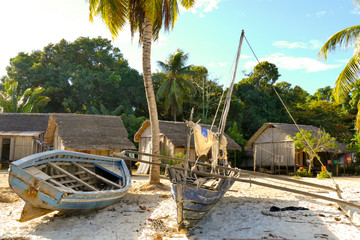 Malagasy traditional boat, Nosy Be island, Madagascar