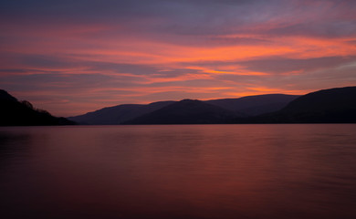 Sunrise over Ullswater, The Lake District