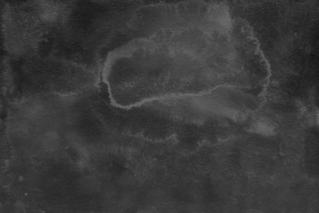 Black watercolor background on white paper. Paint leaks and ombre effects.	