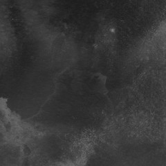 Black watercolor background on white paper. Paint leaks and ombre effects.	