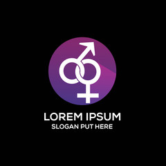 Obraz premium Infinity sex symbol/apps logo design template vector