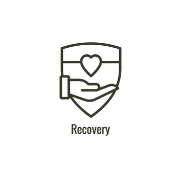 Drug & Alcohol Dependency Icon - shows drug addiction imagery
